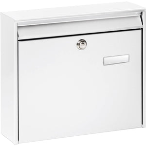 B-Ware Burg Wächter Briefkasten Potsdam 877 DIN C4 Öffnungsstopp weiß funktional 78cm