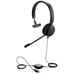 B-Ware Jabra Evolve 20 MS Mono USB-A On Ear Headset mit Mikrofon-Rauschunterdrückung