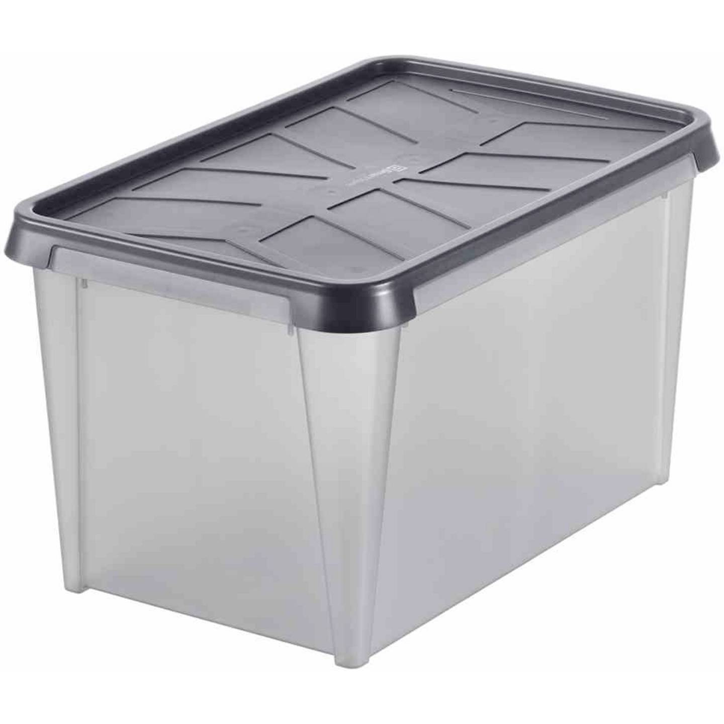 SmartStore Dry 45 Aufbewahrungsbox 60x40x35cm Box wasserdicht 50 l grau - 7332462040106