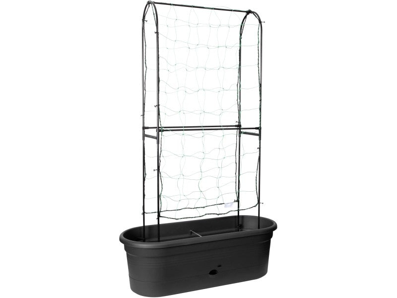 Elho Pflanzwand Veggie Wall Pflanzenwand Schwarz UV-beständig 26x80x31cm - 8711904350307