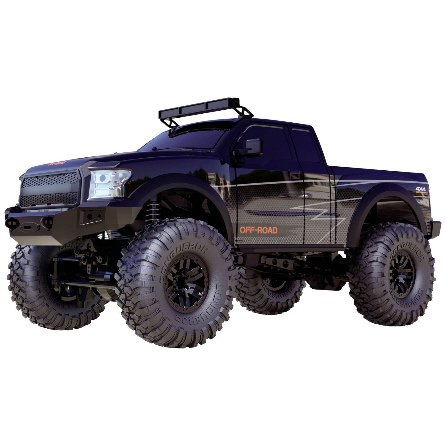 Amewi RC Modellauto Crawler Brushed 1:10 Elektro Allradantrieb 4WD schwarz - 4260768515253