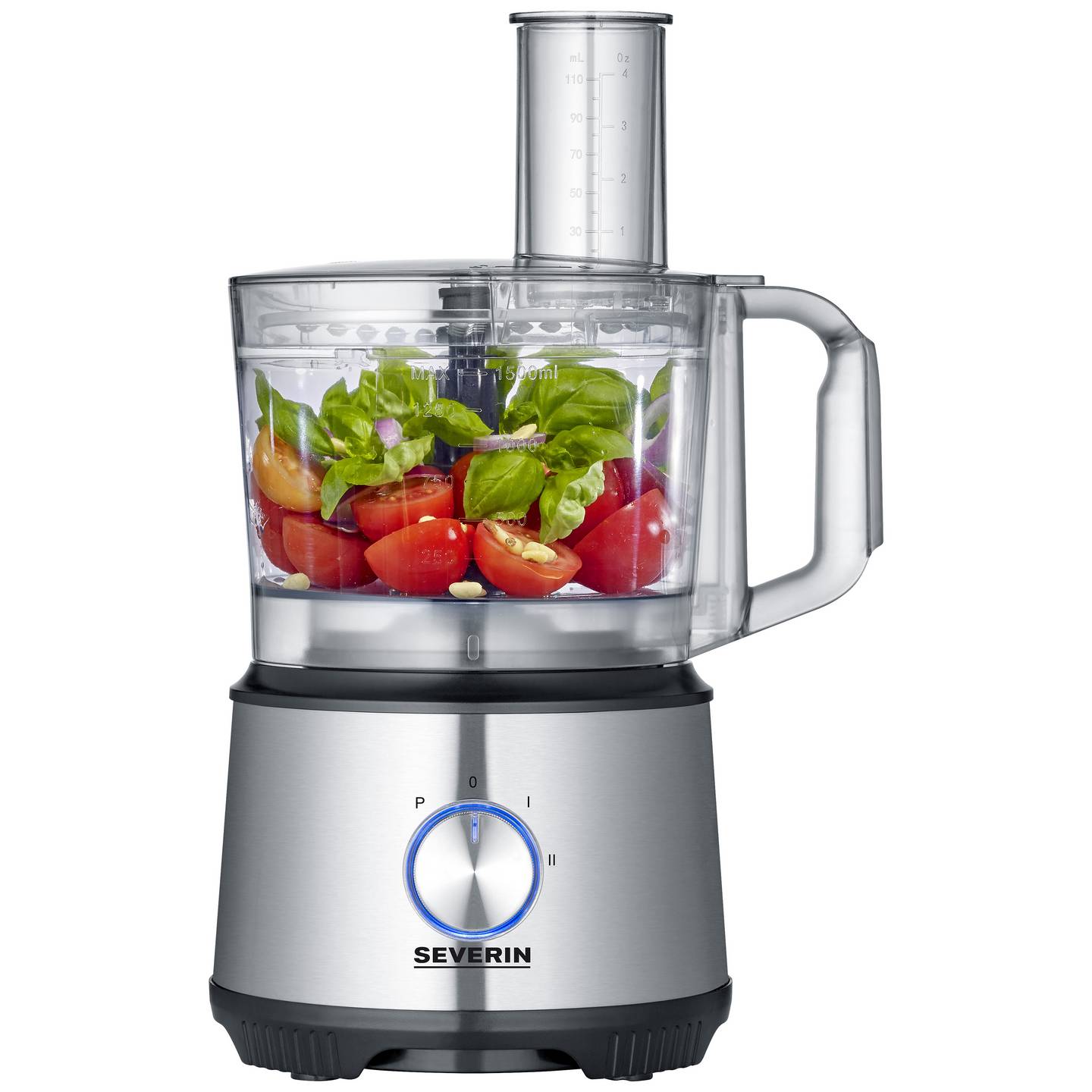 Severin Küchenmaschine Rührmaschine KM 3892 1200W Edelstahl Glas 1,5l Silber - 4008146038099