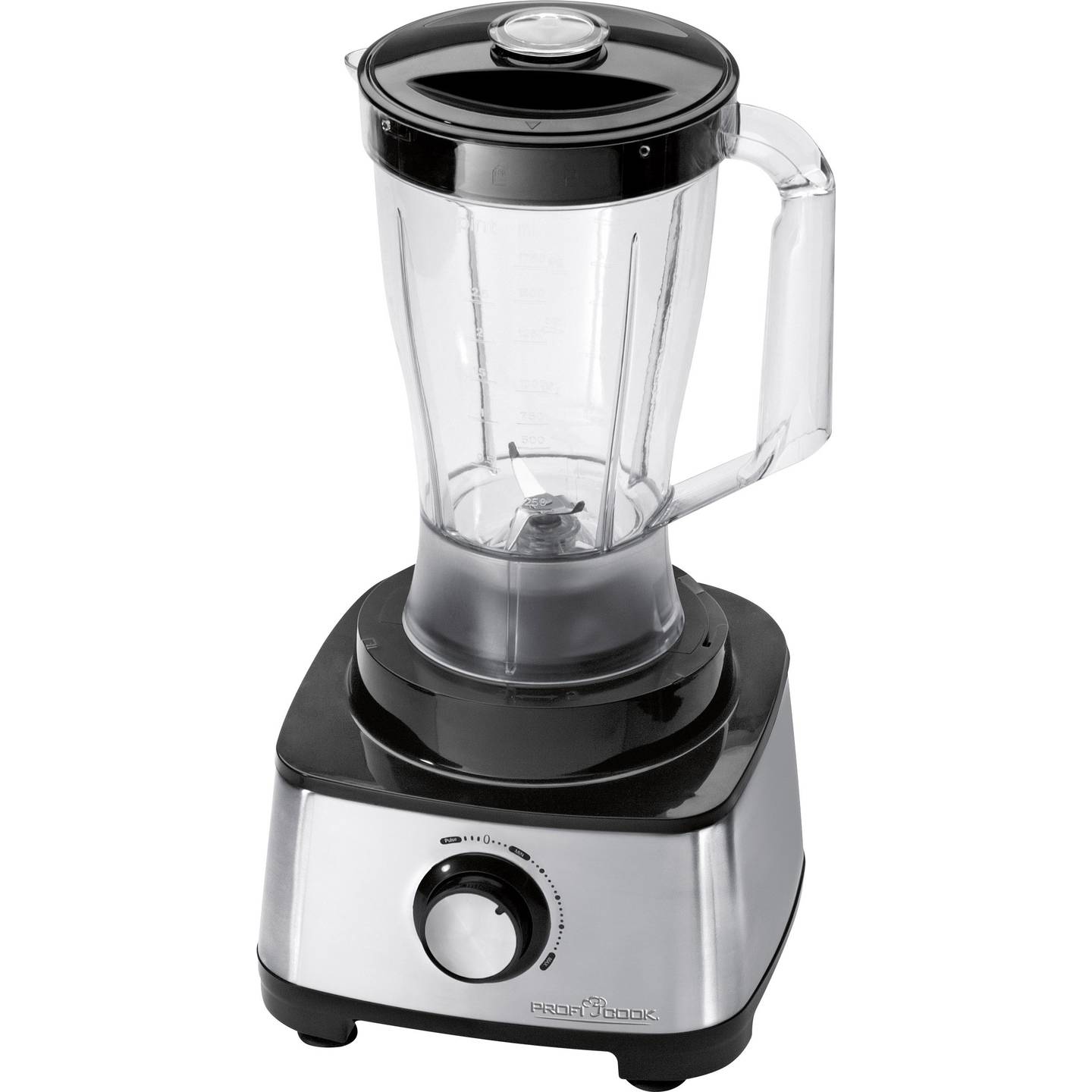 Profi Cook Küchenmaschine Rührmaschine PC-KM 1063 1200W Schwarz Silber 1,2l - 4006160106312