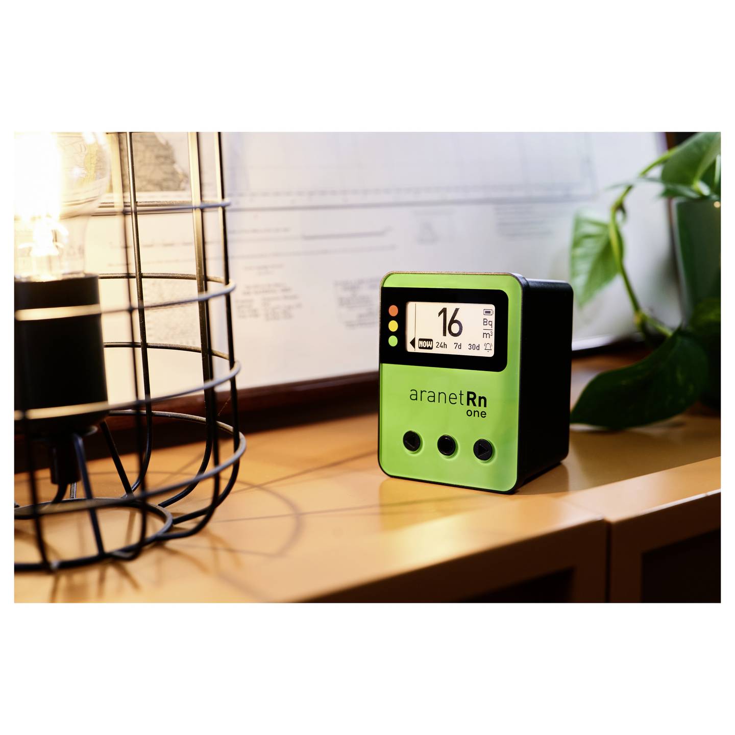 Aranet Radon-Messgerät 0-4000 Bq/m³ Luftqualitätsmessgerät Radonmonitor weiß - 4752213000570