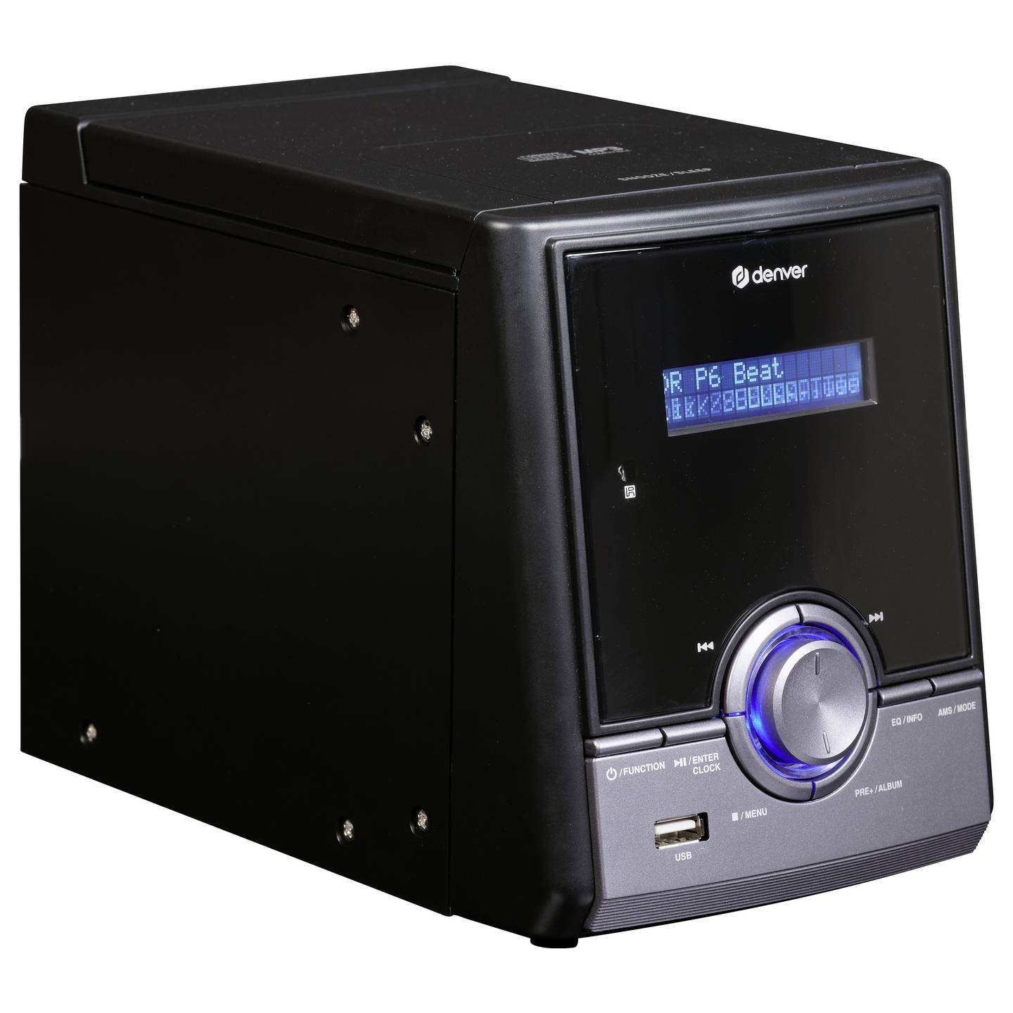 Denver MDA-285 DAB FM Musiksystem mit Bluetooth CD MP3 2x5W schwarz - 5706751075162