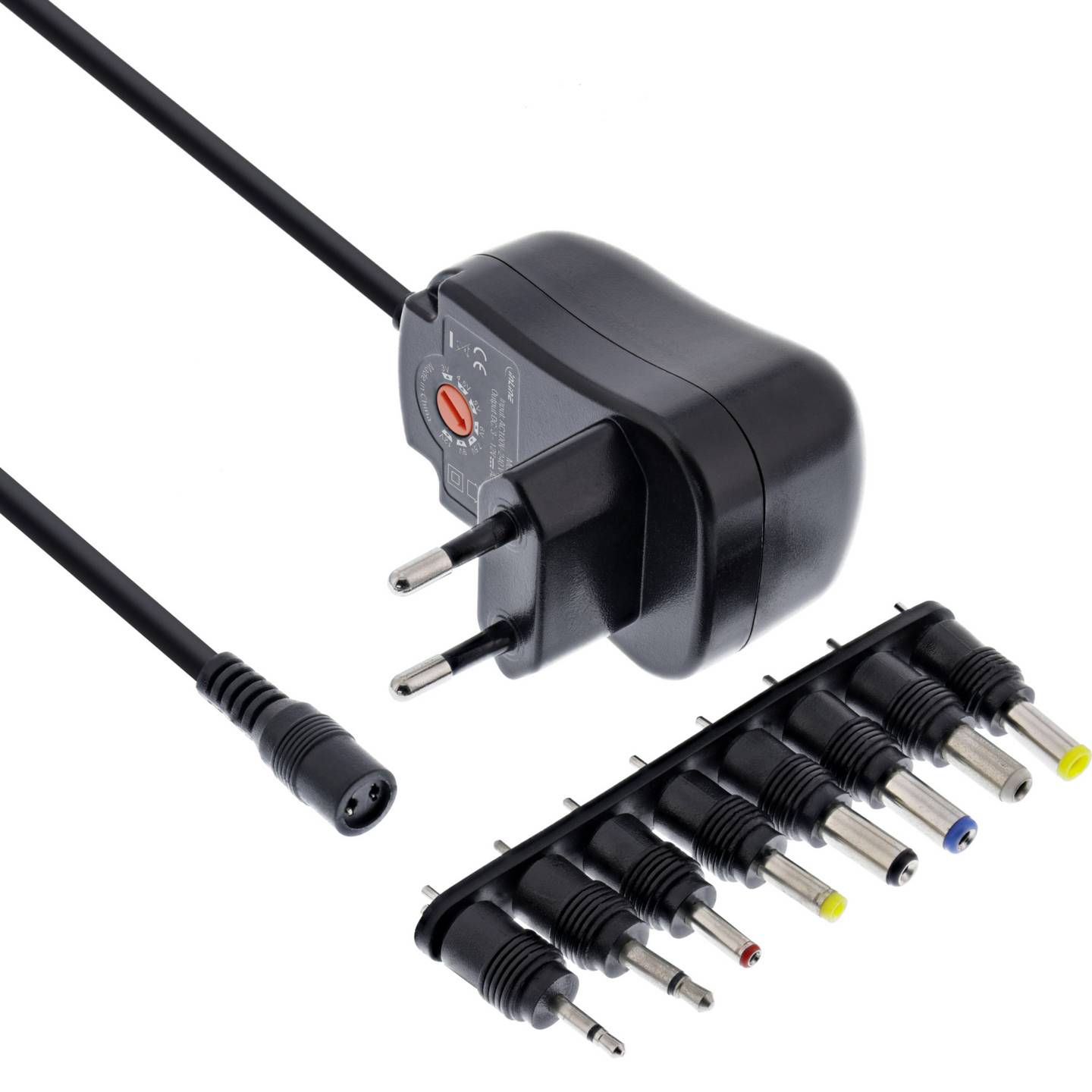 InLine Universal Steckernetzteil 12W 110-240V auf 3-12V max 1200mA Adapter - 4043718303908