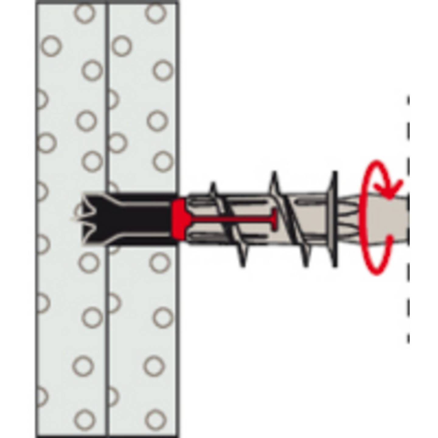 Fischer Gipskartondübel DUOBLADE 44mm Kunststoff Dübel 20 Stück für Schrauben - 4048962323733