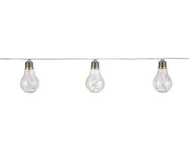 LED Solar Lichterkette 480cm Gartenleuchte Dekolicht 15 Lichter wasserdicht klar - 4007873123344