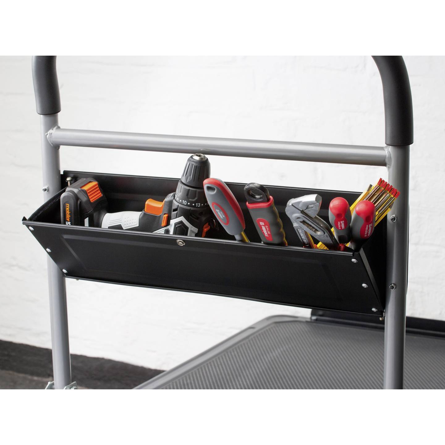 Meister Werkzeuge Plattformwagen klappbar Stahl 300kg Traglast schwarz 910x610mm - 4004848985709
