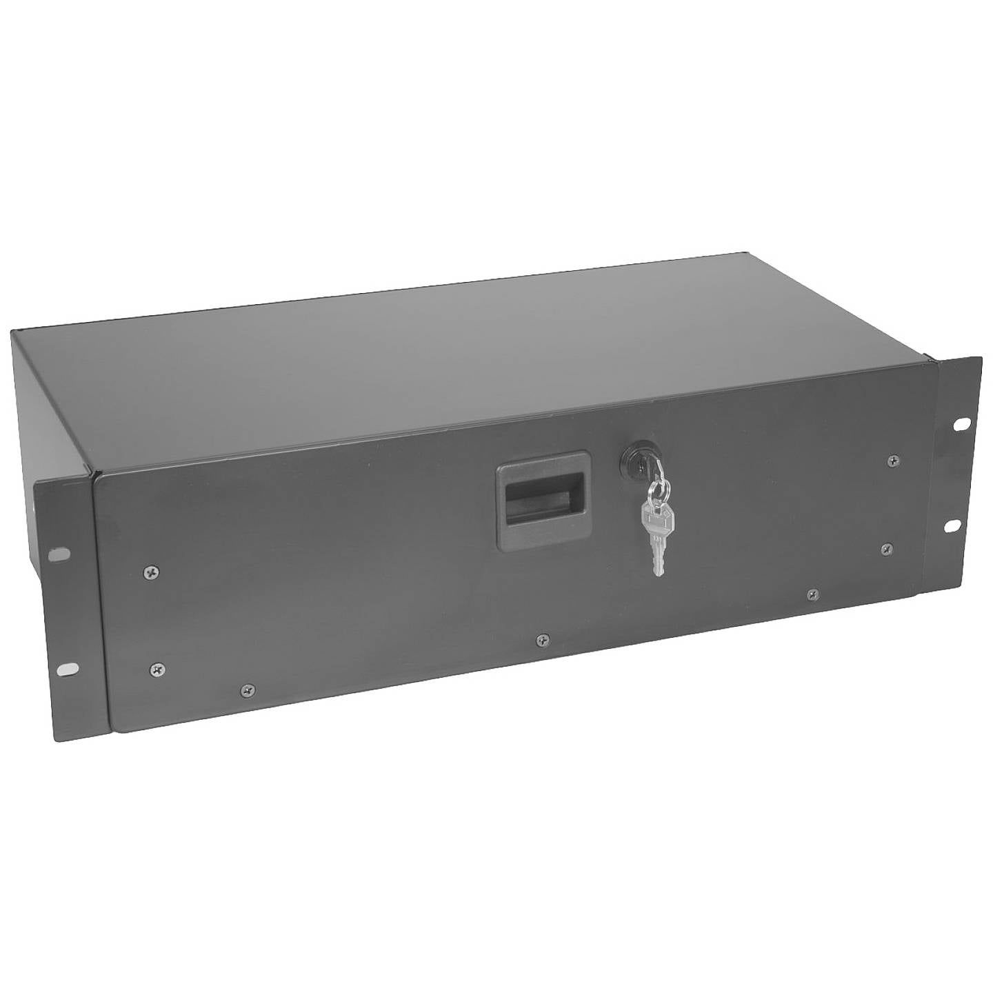 Omnitronic 19 Zoll Rackschublade SN-3 abschließbar schwarz 3 HE 210mm tief - 4026397681253