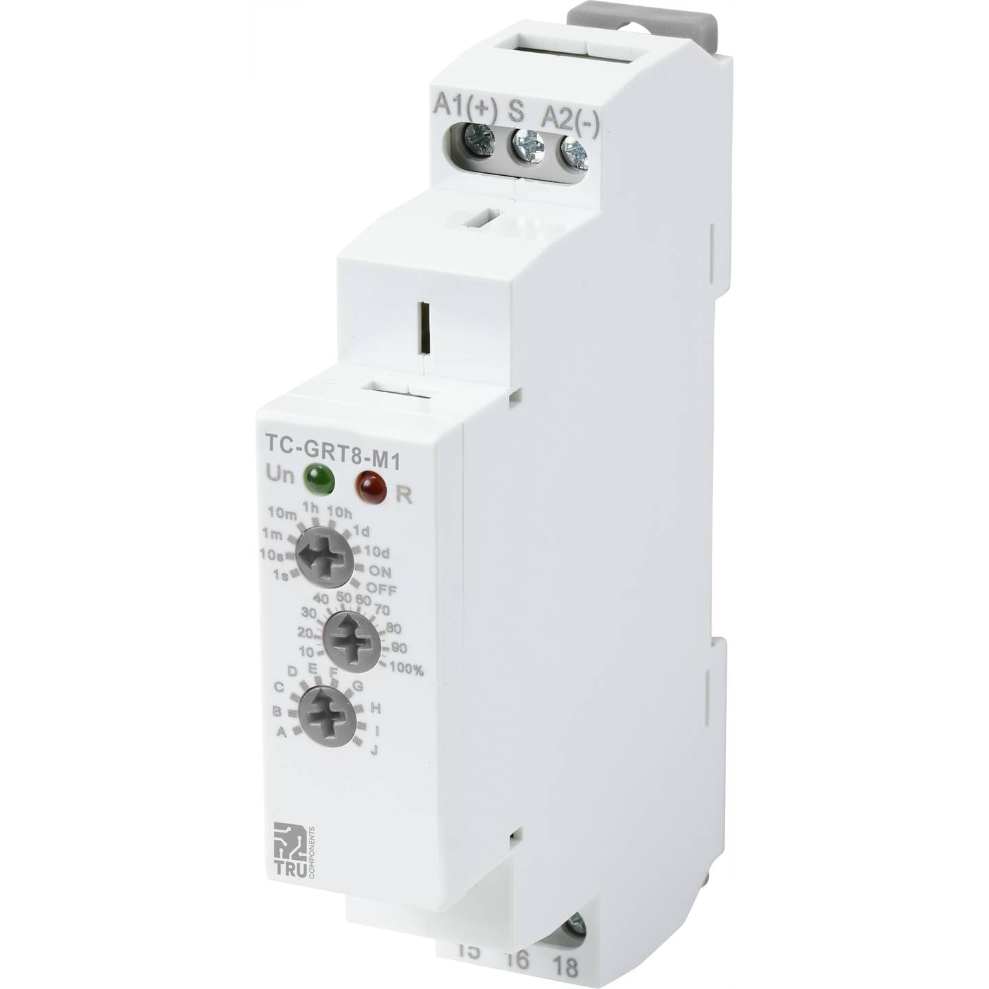 Tru Components Zeitrelais TC-9963308 Multifunktional 12-240V 1 Wechsler 4000W - 4064161200231