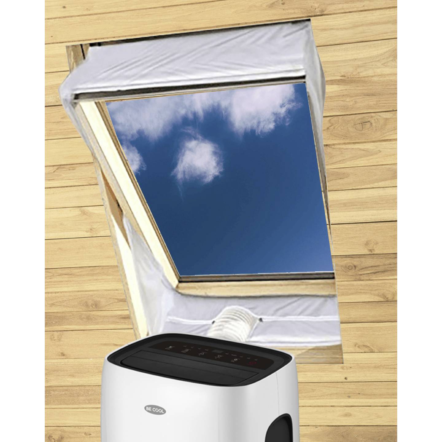 Be Cool Fensterabdichtung Weiß 2000mm x 390mm 1 St. für Energieeffizienz - 9005151001280