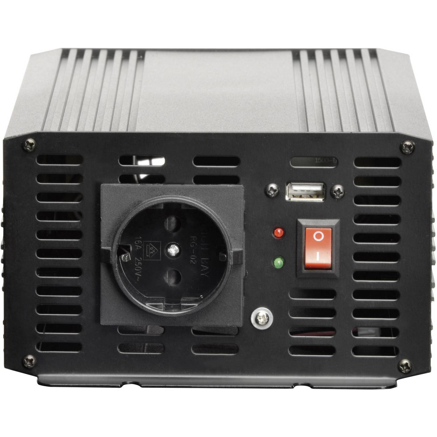 VOLTCRAFT MSW 2000-24-G USB Wechselrichter 2000W 3000W 2 Steckdosen 12/24V - 4016138940305