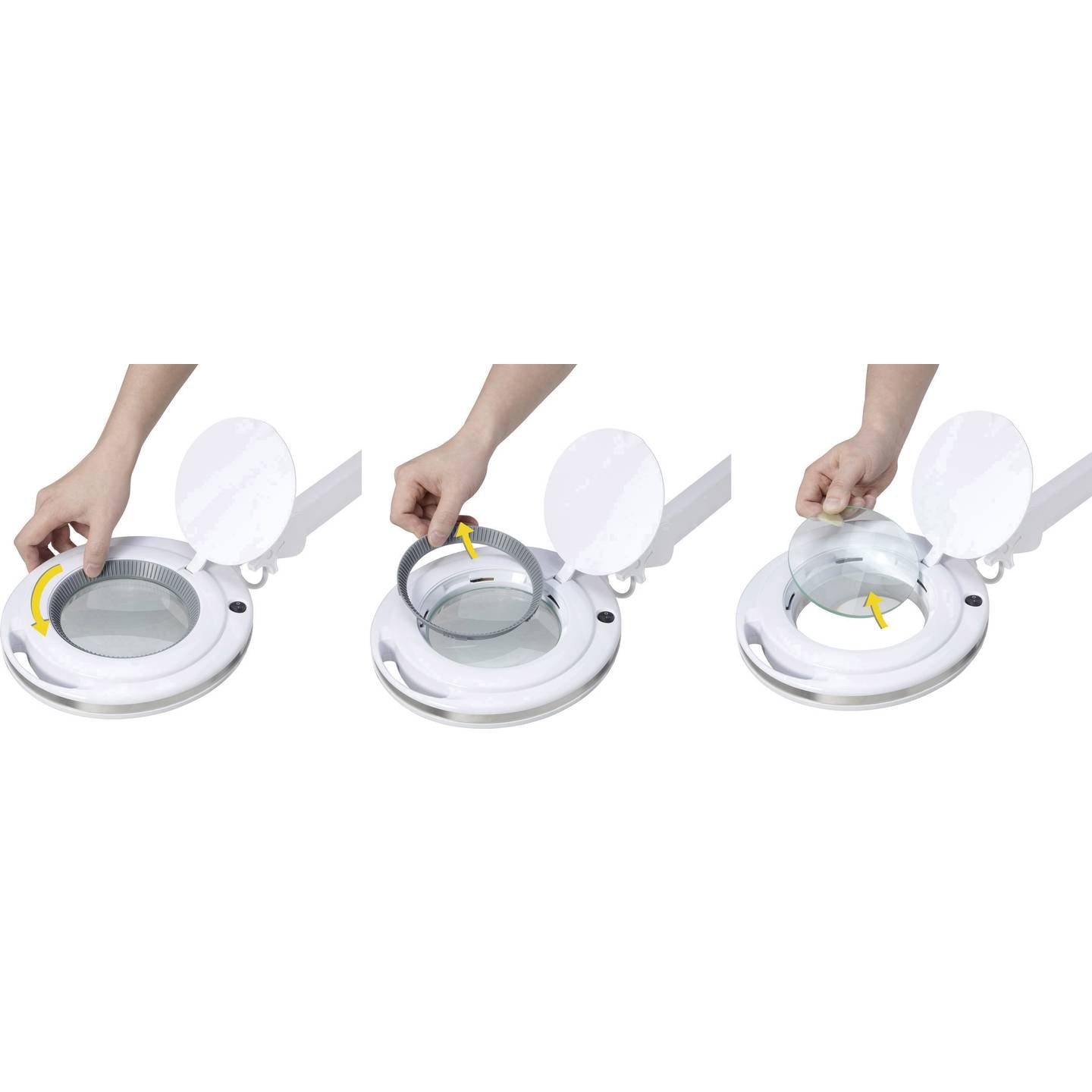 TOOLCRAFT TO-7173471 LED Lupenleuchte Lupe Arbeitsleuchte Lampe 3x Zoom EEK: F - 4064161188614