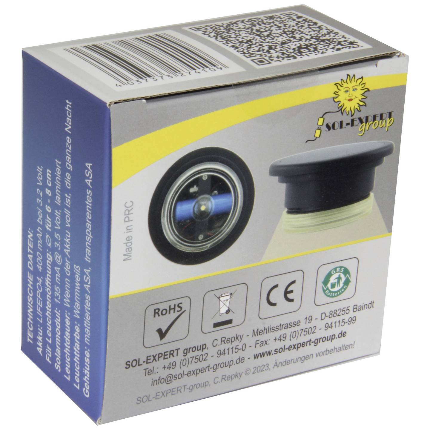 Sol Expert Solar Ersatzleuchteinheit 24710 Gartenleuchte extrem langlebig - 4037373274109