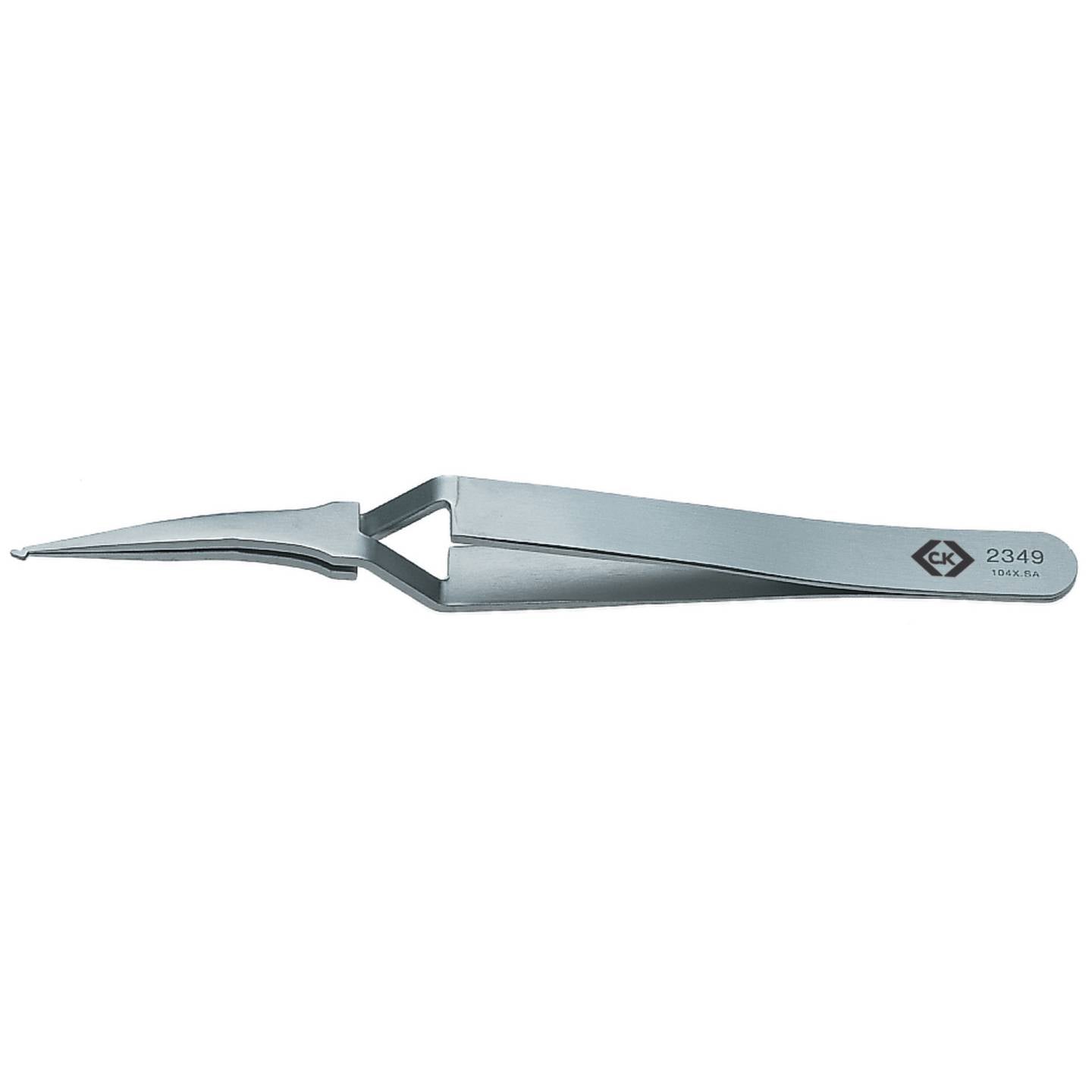 C.K Lötpinzette Edelstahl T2349 antimagnetisch selbsthaltend 120mm 15mm - 5013969229905