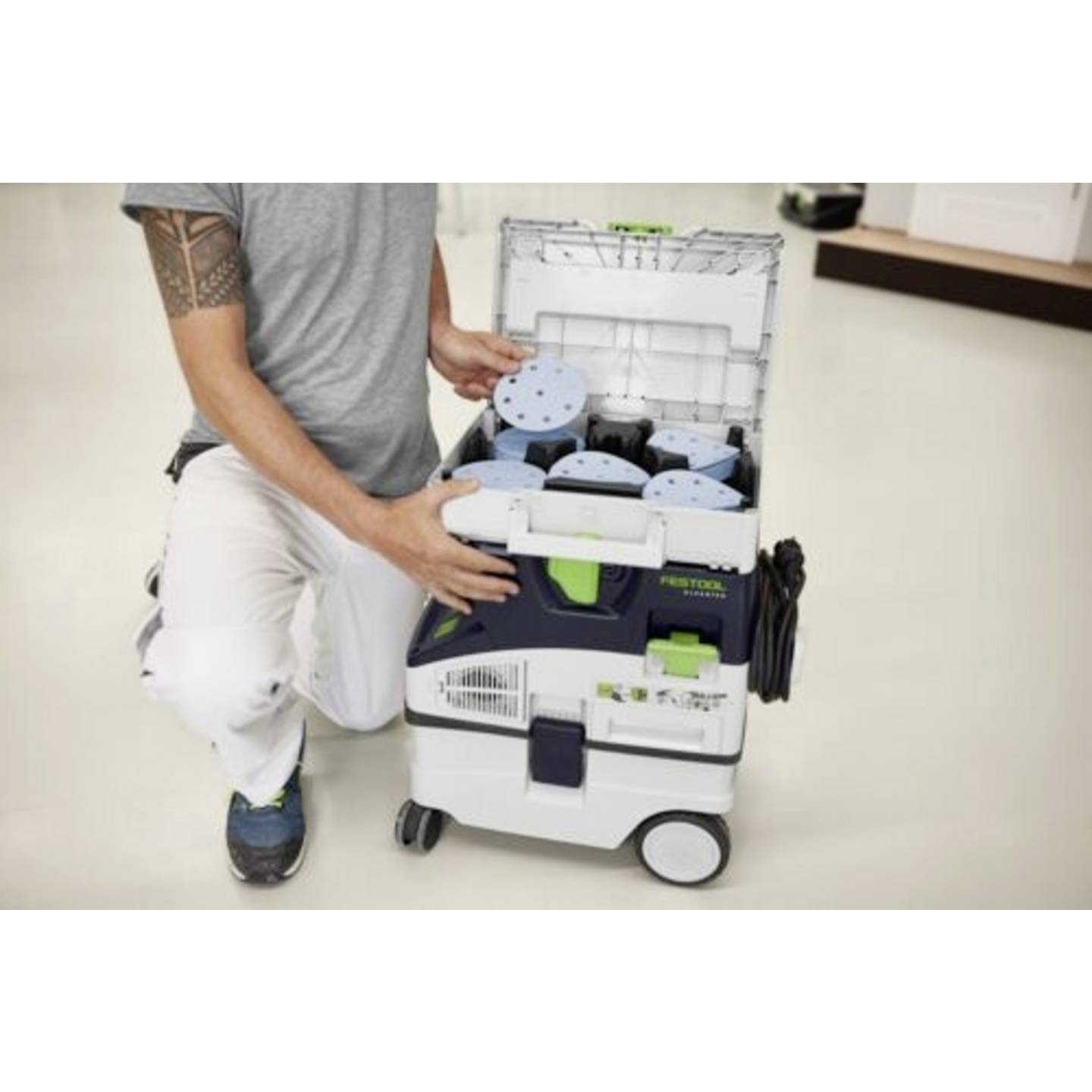 Festool Schleifmittel Schleifscheiben-Box Granat D125 GR Systainer SYS3 M 112 - 4014549440612