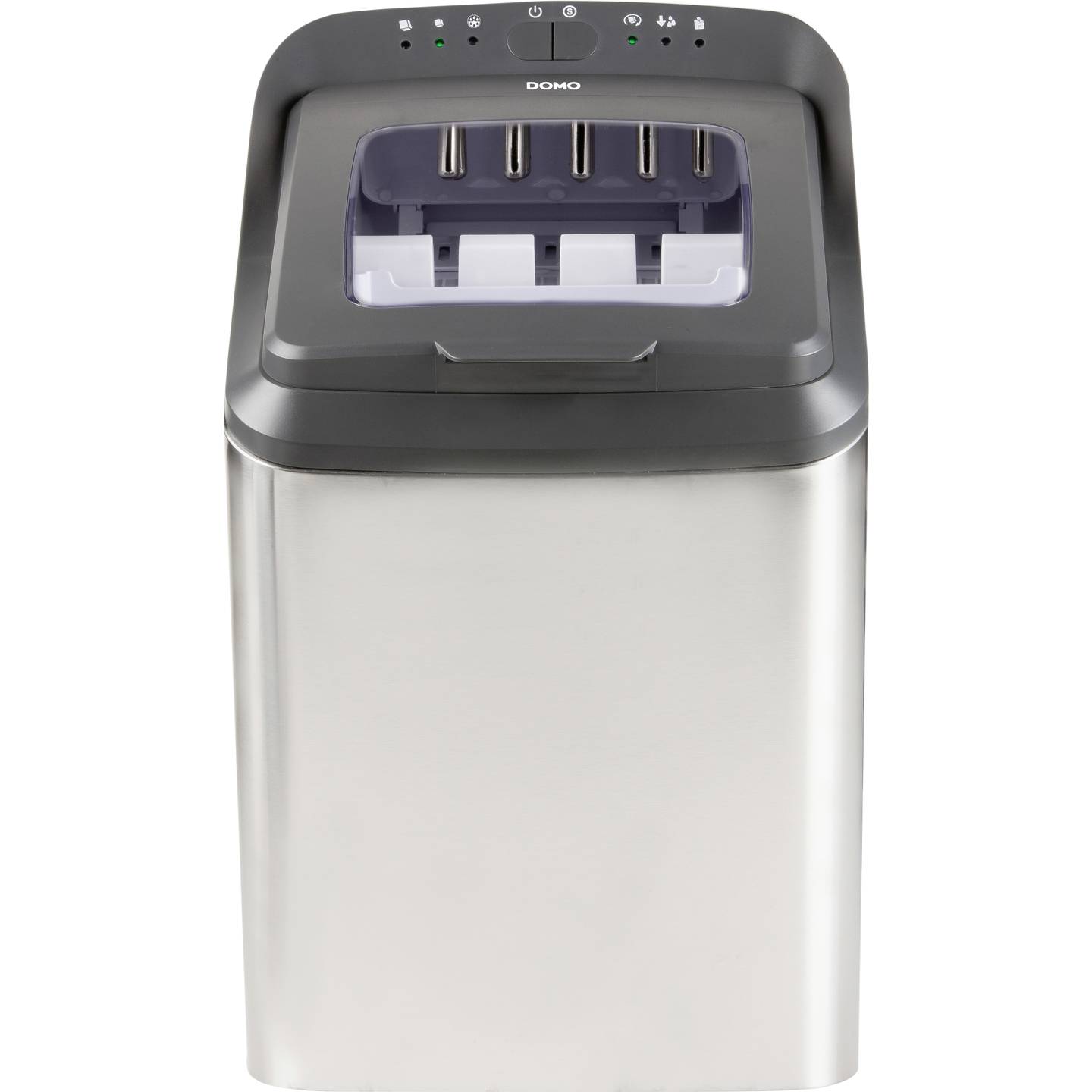 DOMO Eiswürfelbereiter 2,8l Kühlgerät Eiswürfelmaschine für Getränke weiß - 5411397147813