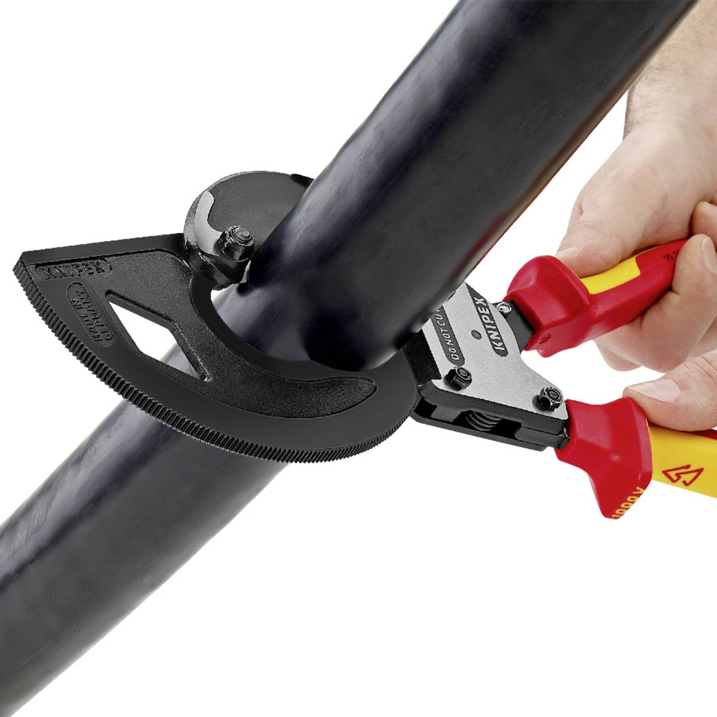Knipex Ratschen-Kabelschneider 95 36 320 Alu Kupferkabel 60mm 600mm² - 4003773075189