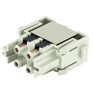 B-Ware Harting Buchsenmodul 09140044711 Heizkörper Handtuchheizkörper Polycarbonat grau