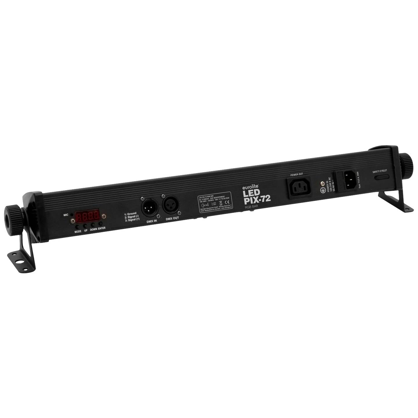 EUROLITE LED PIX-72 RGB Leiste 72 LEDs 15W DMX Steuerung 565x70x90mm - 4026397699562