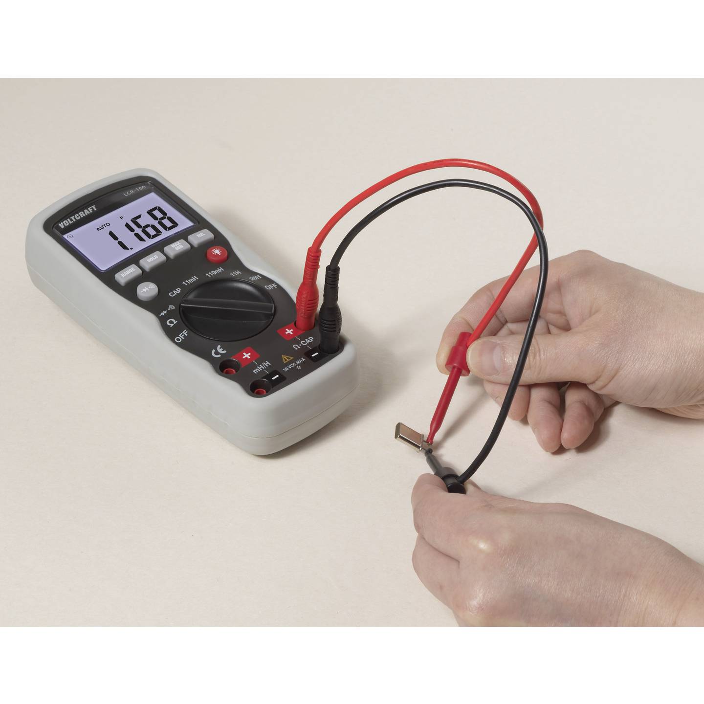 Voltcraft LCR Messbrücke LCR-100 präzise Messgeräte für Widerstände Messgerät - 4016138544480