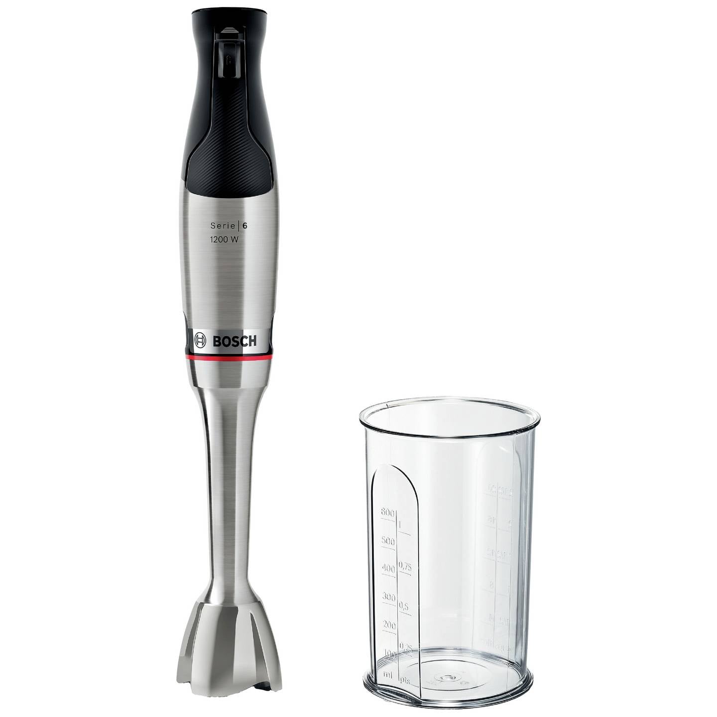 Bosch Stabmixer Pürierstab Serie 6 ErgoMaster 1200W Edelstahl Mixer schwarz - 4242005340583