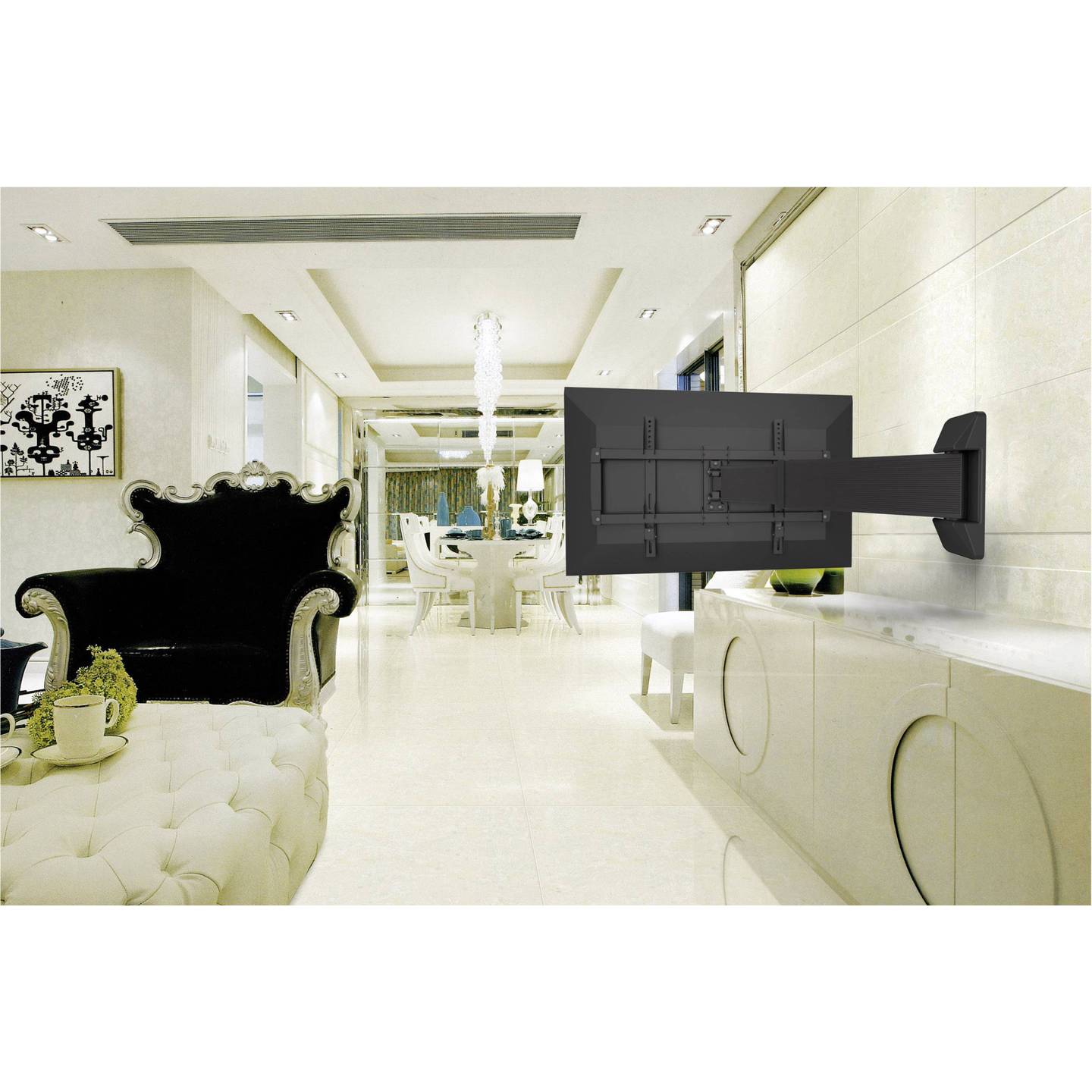 SpeaKa Professional TV-Wandhalterung neigbar schwenkbar 40kg 94-178cm Stahl - 4016138927191