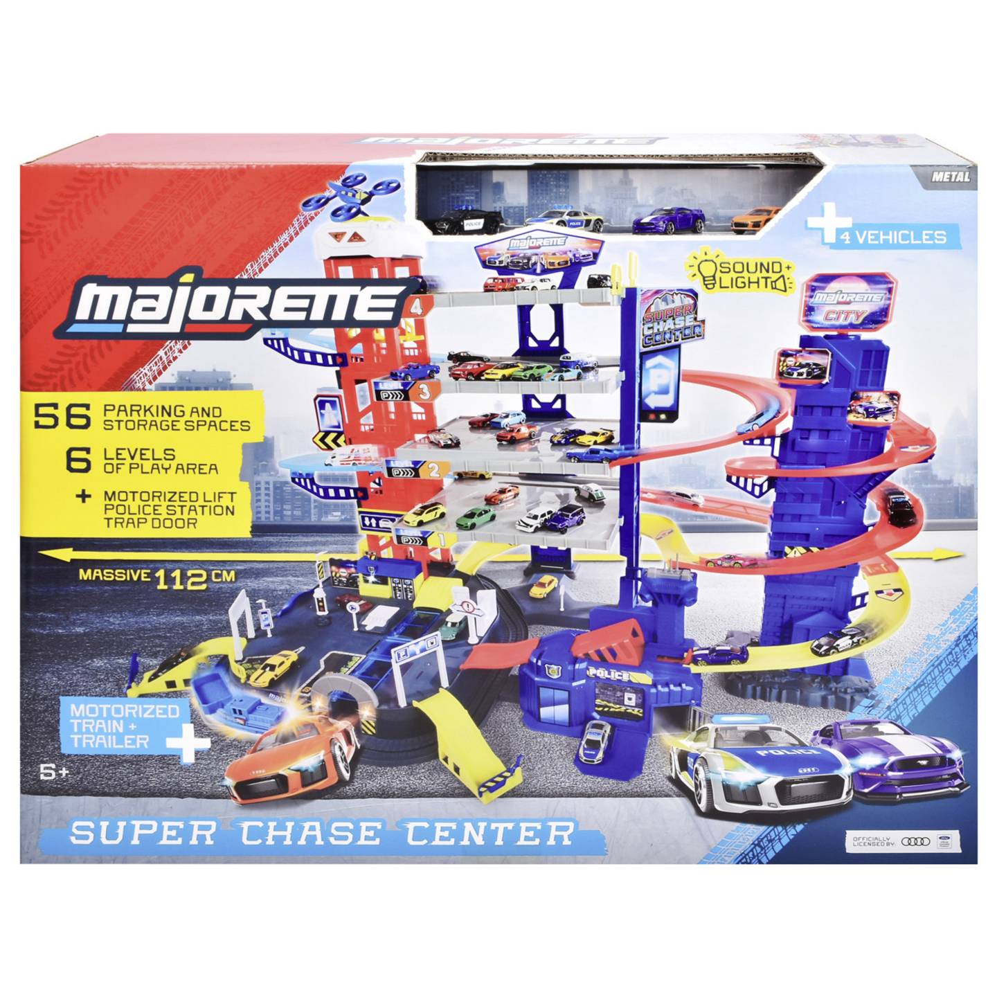 Majorette Parkgarage Parkhaus Super Chase Center Set Spielgarage Modellauto - 3467452077191