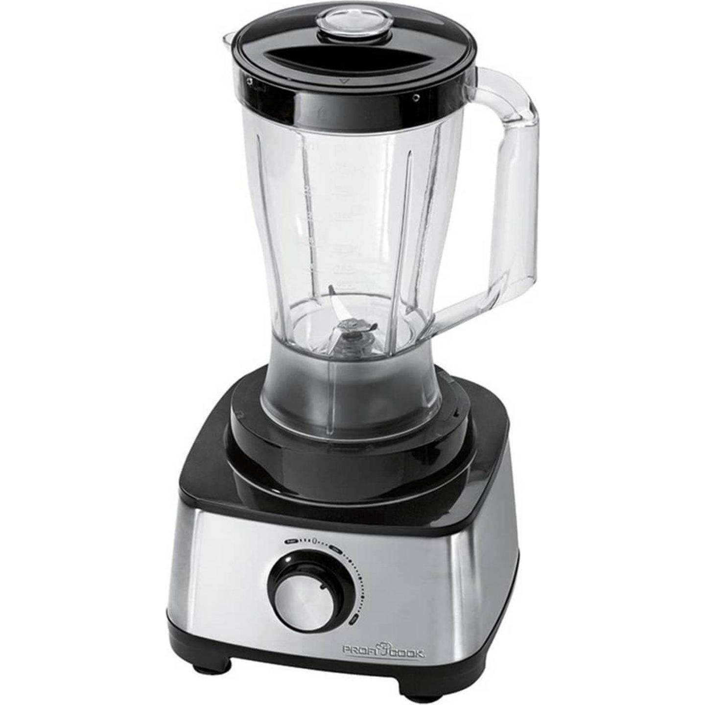 Profi Cook Küchenmaschine Rührmaschine PC-KM 1063 1200W Schwarz Silber 1,2l - 4006160106312