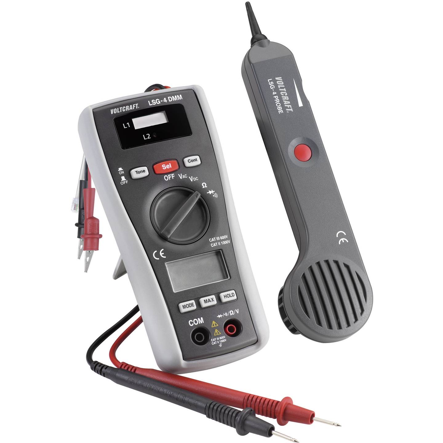 Voltcraft Leitungssucher LSG-4 Signalverfolger Multimeter Durchgangsprüfer 400m - 4053199991488