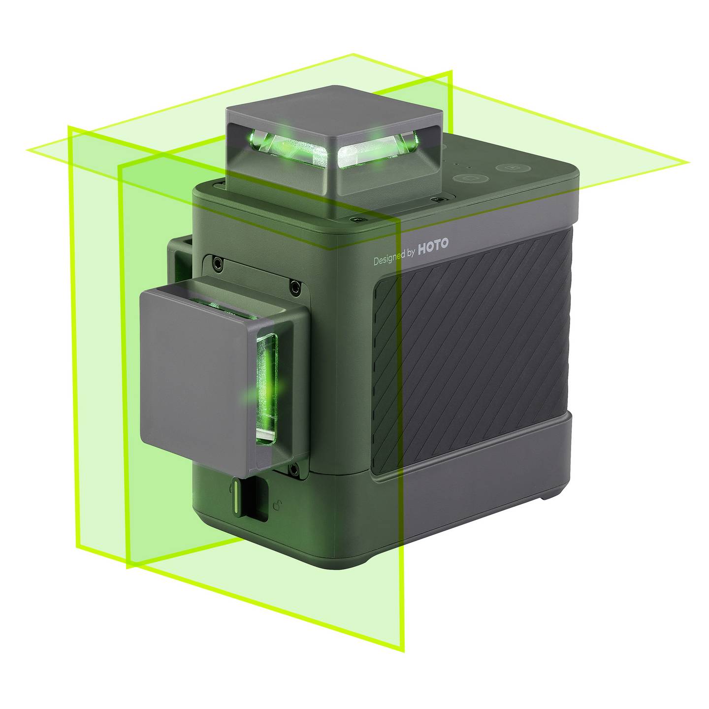 HOTO Kreuzlinienlaser Linienlaser QWFGJ002 Grün Laser Messgerät Reichweite 30 m - 6974370801489