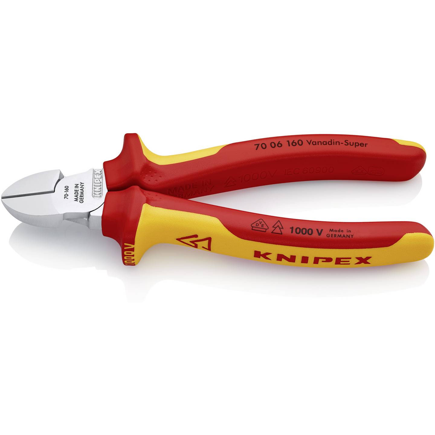 Knipex Seitenschneider VDE 70 06 160 Zange Handwerkzeug 160mm Vanadiumstahl - 4003773021995