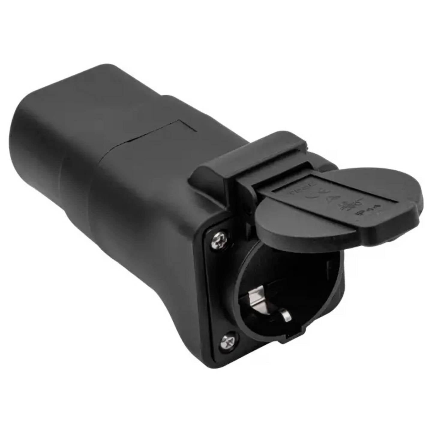 Akyga Ladekabel Adapter Stromadapter Typ 2 Schuko Schwarz AK-SC-E29 1phasig 13A - 5906708750986