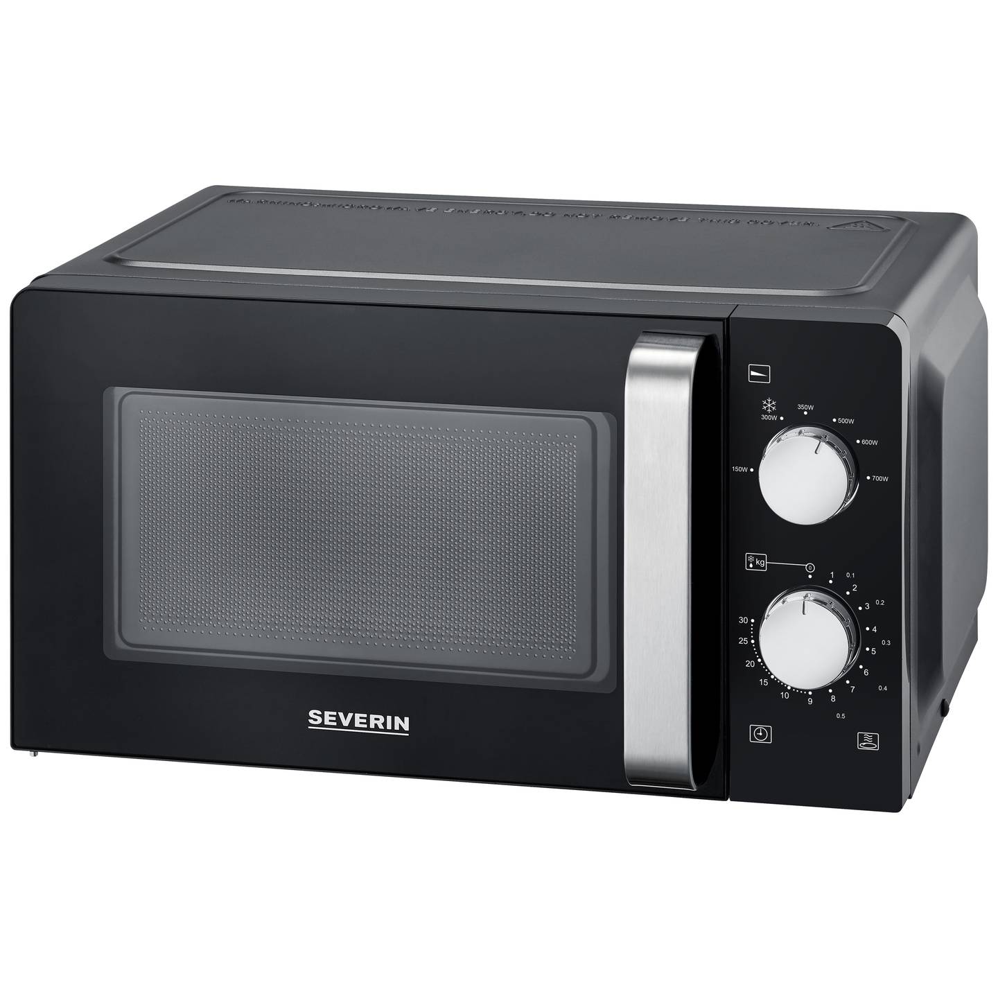 Severin MW 7886 Mikrowelle 700 W 17 l Schwarz mit Timerfunktion - 4008146042041