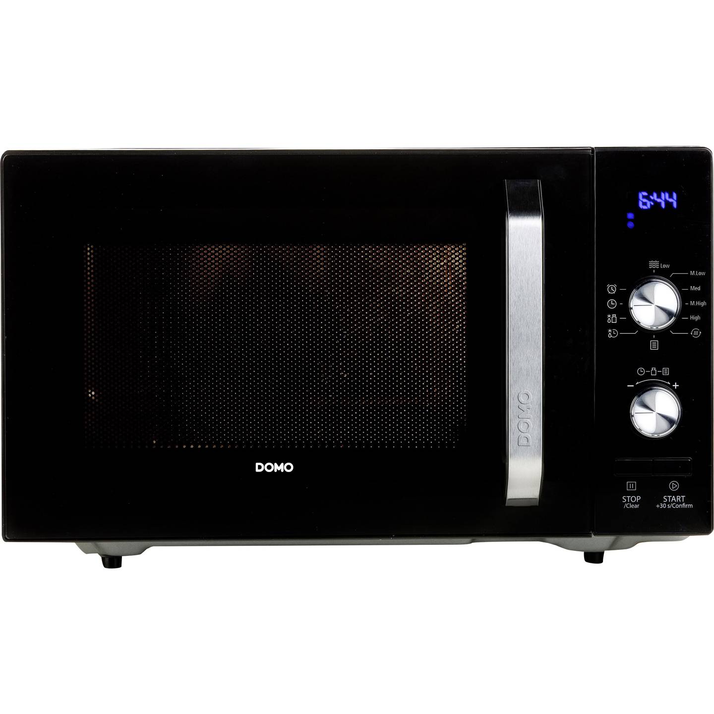 DOMO Mikrowelle Ofen Schwarz Timerfunktion 800W Küchenmikrowelle Kochgerät - 5411397017406
