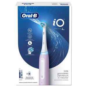 B-Ware Oral-B iO Series 4 Elektrische Zahnbürste lavendel Zahnpflege Bluetooth Timer