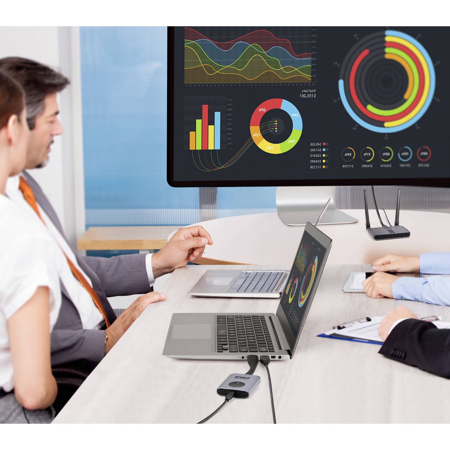 SpeaKa Professional HDMI Funkübertragung Set drahtlose Videoübertragung - 4064161219936