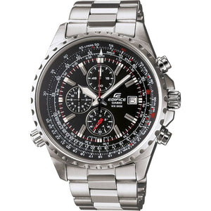 B-Ware Casio Armbanduhr EF-527D-1AVEF Edelstahl Stoppuhr analog Wasserdicht 10 ATM