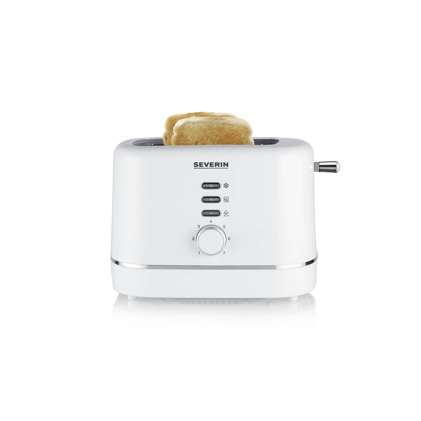 Severin Toaster Brotröster AT 4324 Toastautomat 850W weiß kompakt 280x182mm - 4008146044083