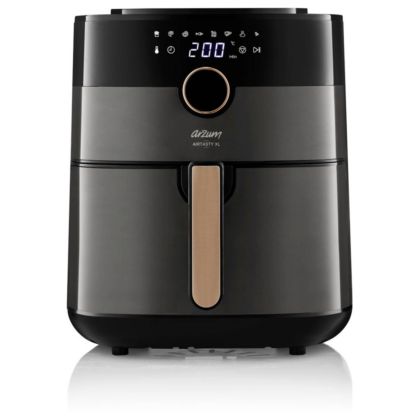 arzum Heißluftfritteuse Airfryer Fritteuse 6l 1750W Display Timer Schwarz - 8693184917350