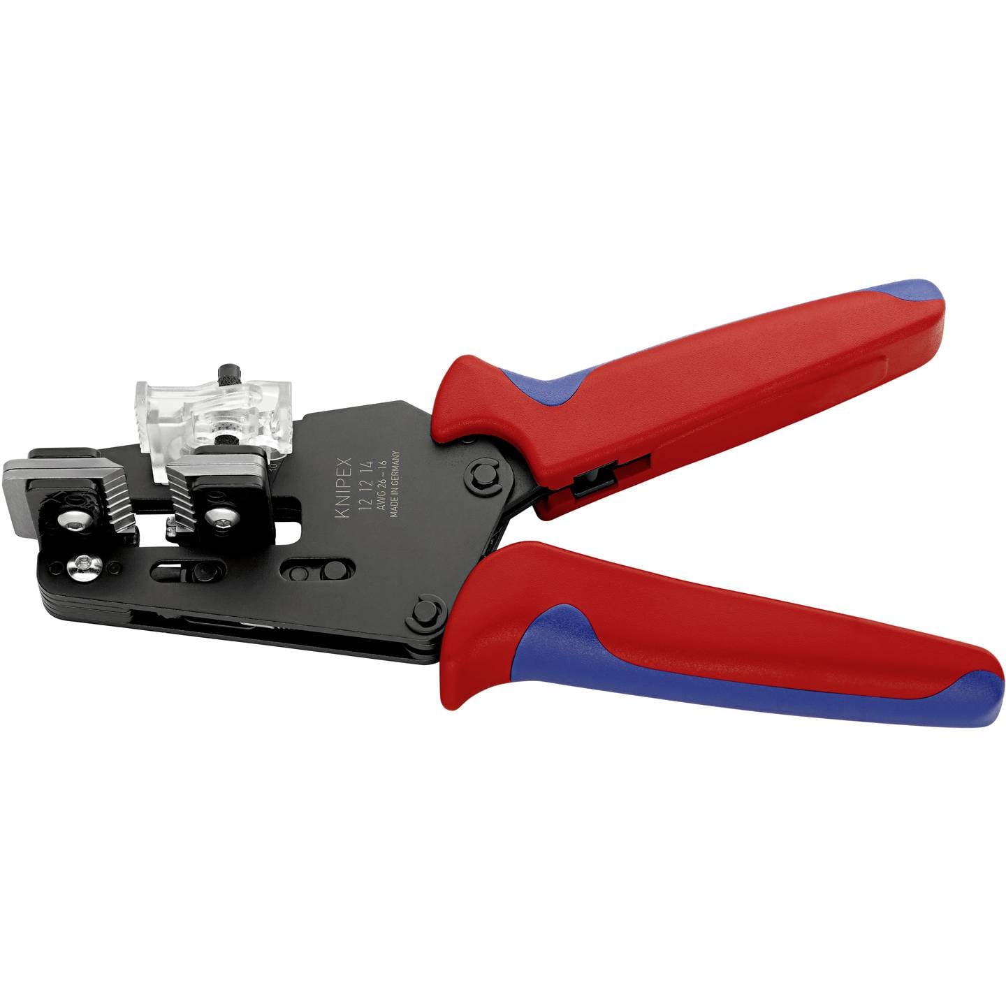 Knipex Abmantelzange 12 12 14 Zange Werkzeugstahl 16 bis 26 AWG brüniert 195mm - 4003773077541