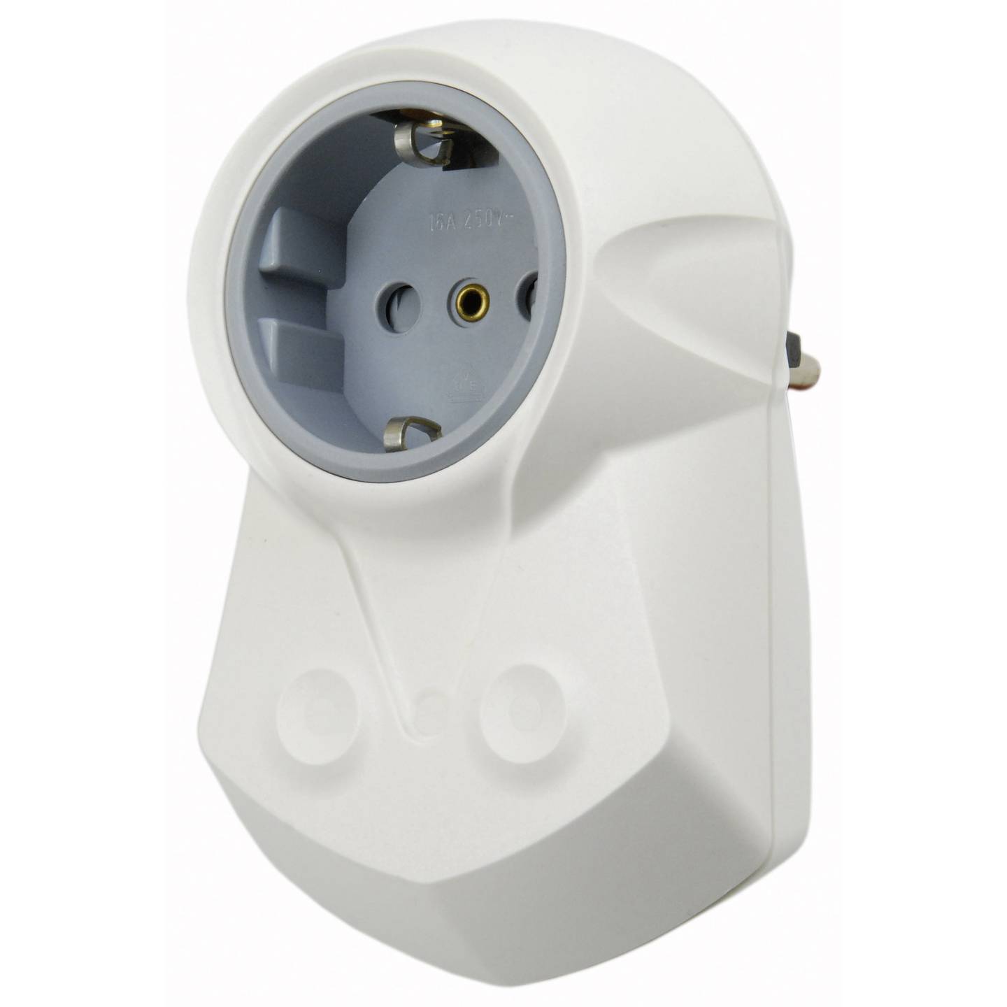 Ehmann Zwischensteckdose Steckdose IP20 Kunststoff 230V Schutzkontakt Weiß - 4012096003939