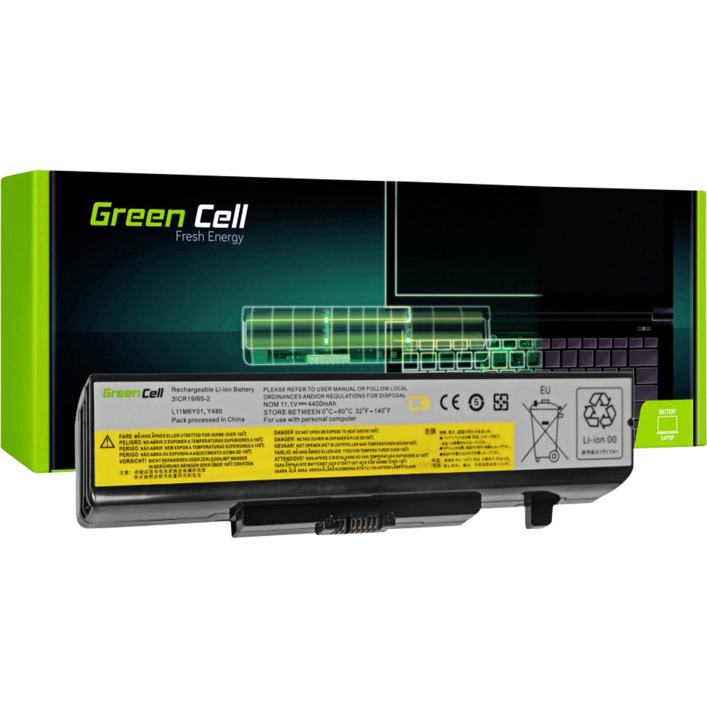 Notebook-Akku Green Cell L11L6Y01 L11M6Y01 L11S6Y01 10.8V 4400mAh Lenovo Akku - 5902701416058