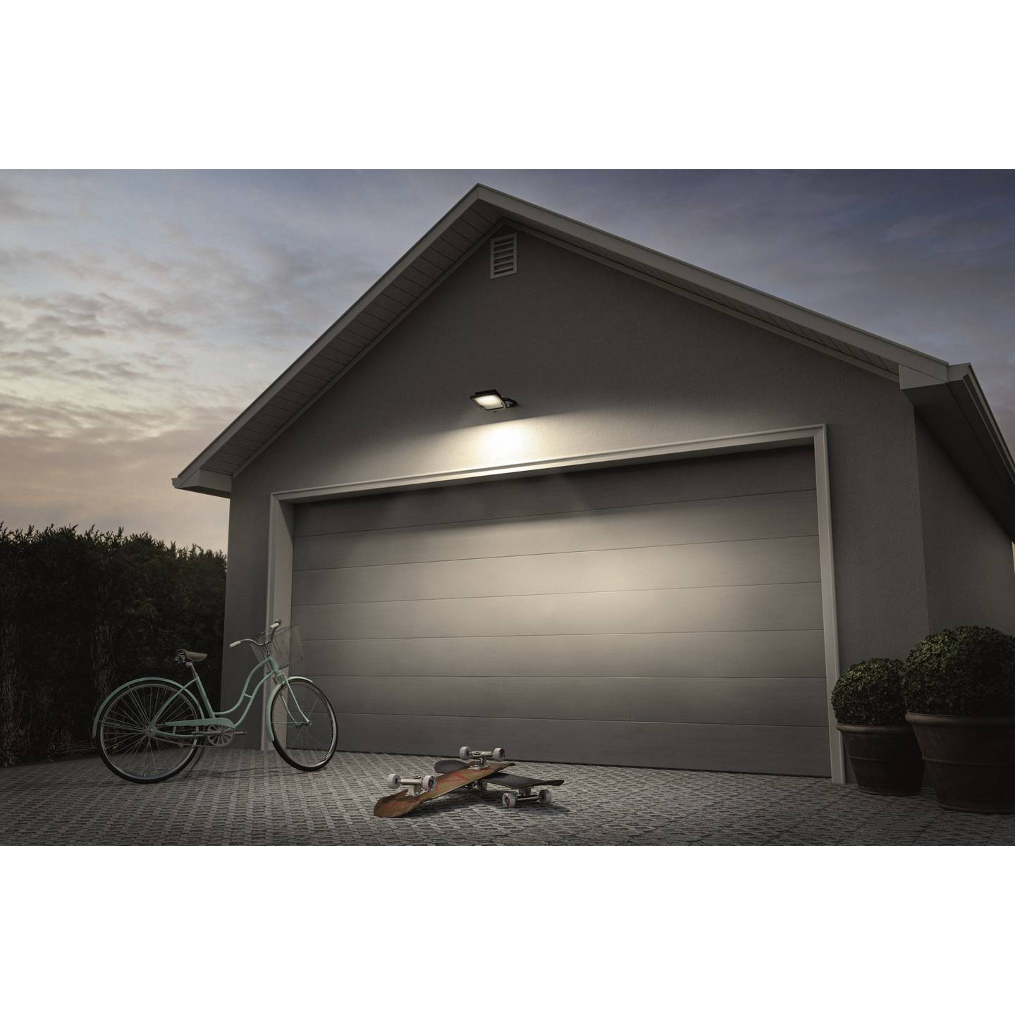 LEDVANCE Endura Außenstrahler 100 W 8800 Lumen Neutralweiß IP65 Dunkelgrau - 4058075206809