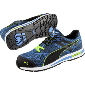 B-Ware PUMA Sicherheitsschuh S1P Blaze Knit Low 643060-39 blau schwarz Größe 39 1 St.