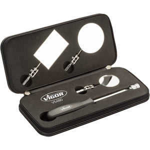 B-Ware Vigor Inspektionsspiegel Set V5480 Teleskopspiegel Werkzeug 4-teilig 200-680mm