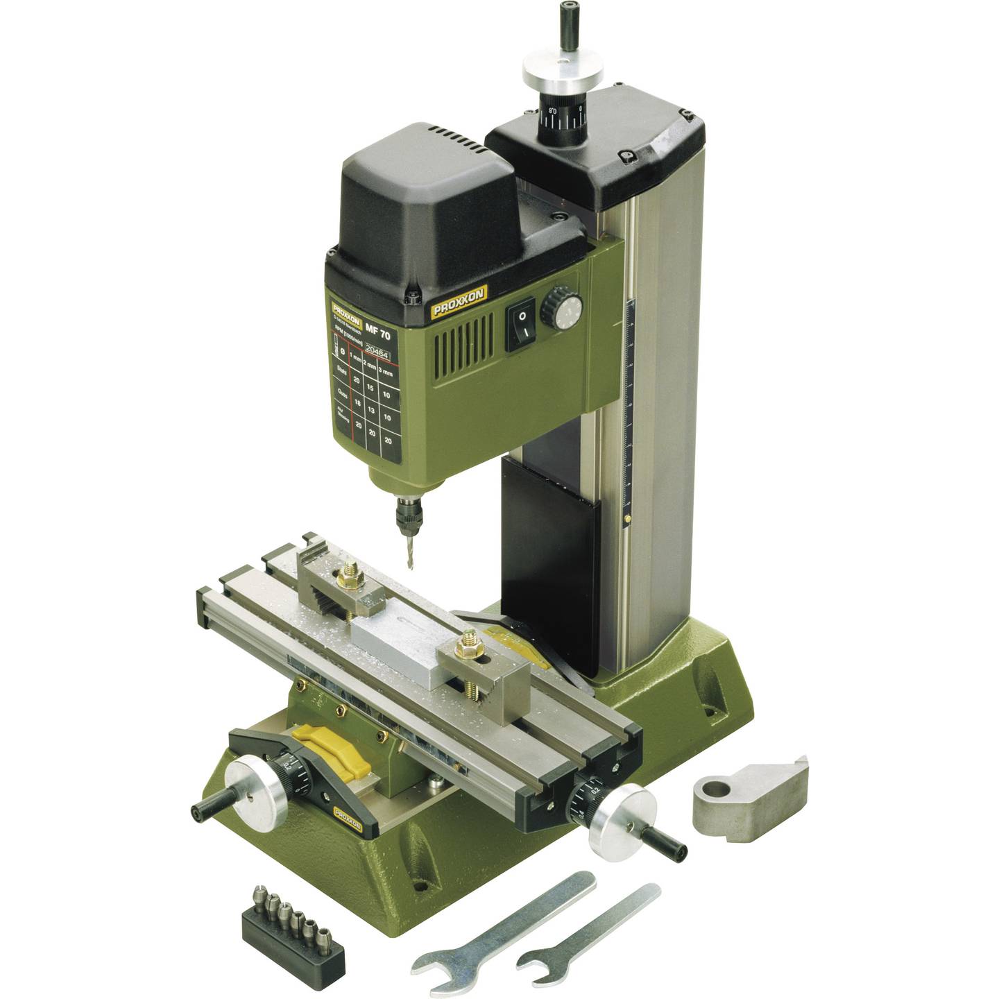 PROXXON MICROFRÄSE MF 70 100W 5000-20000/min präzise Vertikalfräse grau - 4006274271104