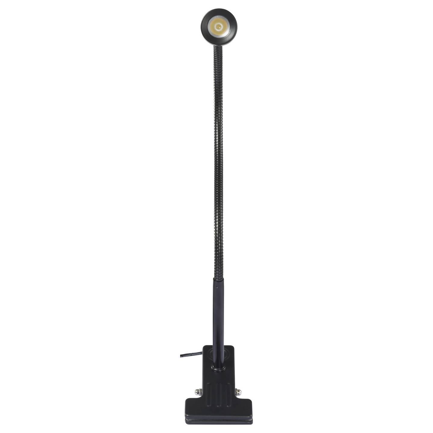 Sygonix Tischlampe LED Schwanenhals SY-6737554 Lampe flexibel schwarz 350mm - 4064161408514