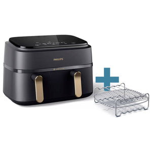 B-Ware Philips Heißluft-Fritteuse Airfryer 3000 Serie 9l 2750W Fritteuse schwarz